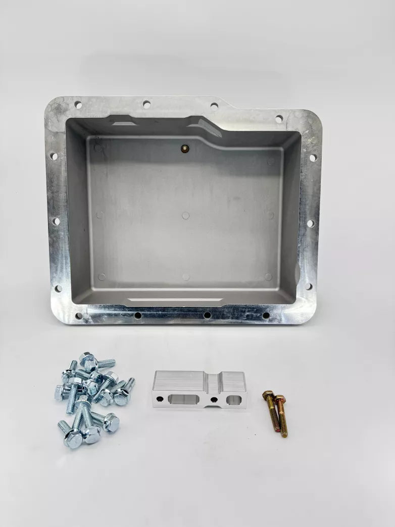 Powerglide Aluminum Deep Pan, Inside