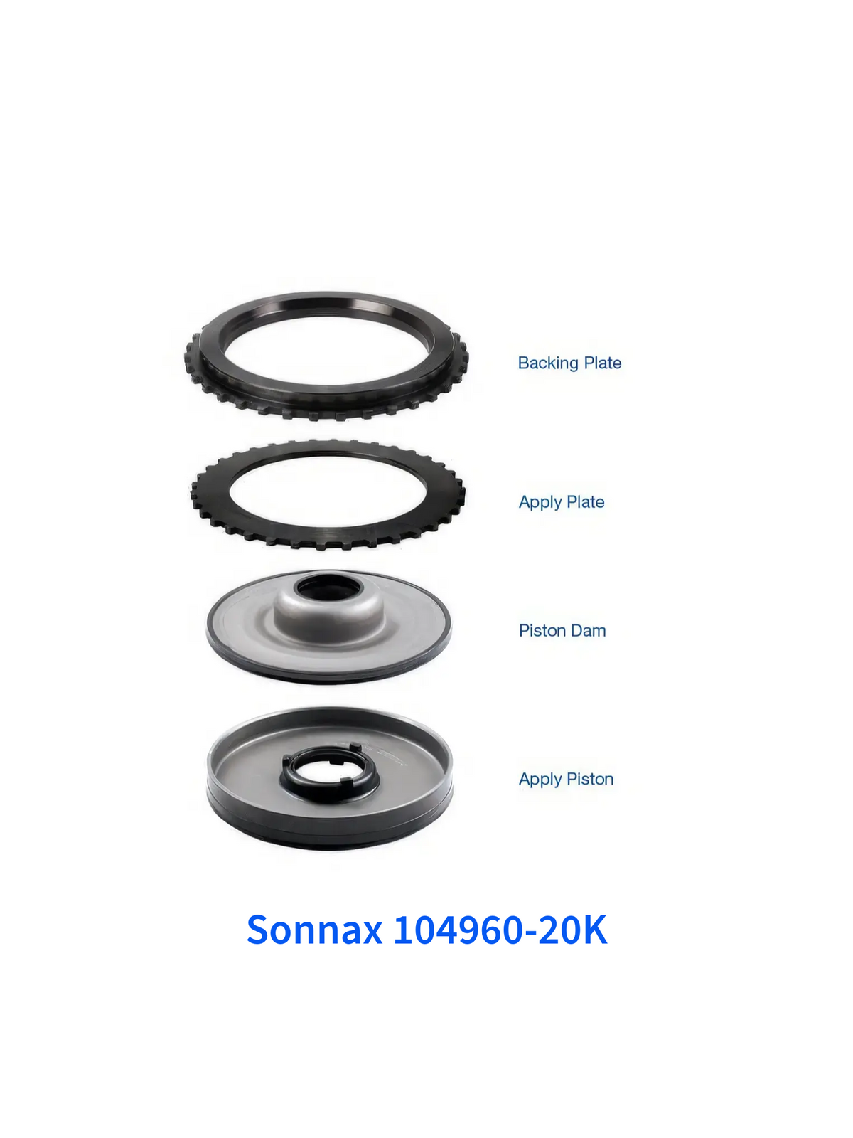 Sonnax 104960-20K High Capacity 4-5-6 Clutch Apply Piston Kit