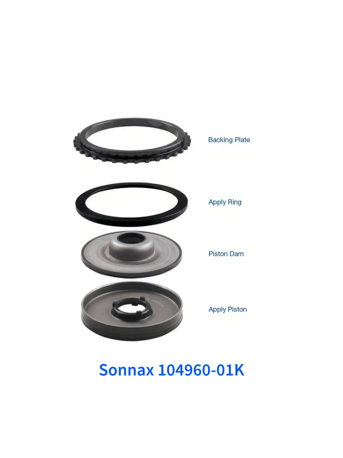 Sonnax 104960-01K Heavy Duty 4-5-6 Clutch Apply Piston Kit